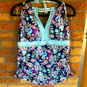 Liz Claiborne Halter Bathing Suit Top